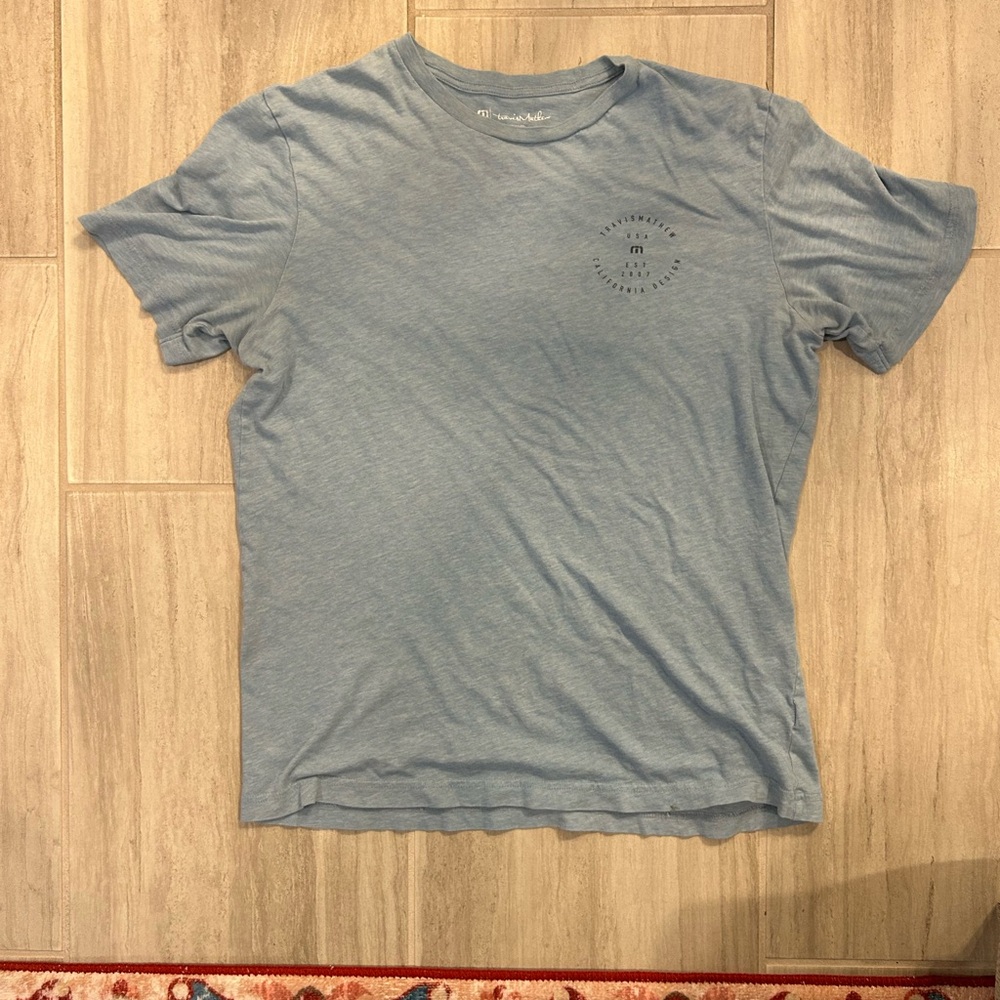 Travis Mathew Sky Blue Short Sleeve Tee